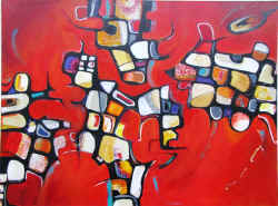 Claire Donaghy- 2010 Acrylic-Red Abstract SMALL.JPG (69766 bytes)