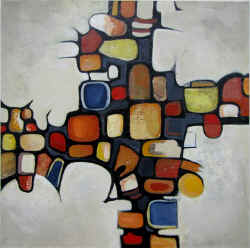 Claire Donaghy- 2010 Acrylic - Grey Abstract small.jpg (68492 bytes)