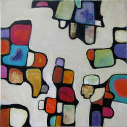Claire Donaghy- 2010 Acrylic - White Organic Abstract 2010 small.jpg (42778 bytes)