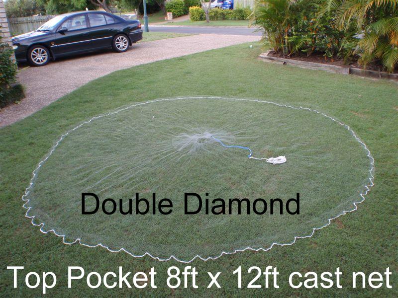 Cast net & drag nets for sale cast nets brisbane Double Diamond